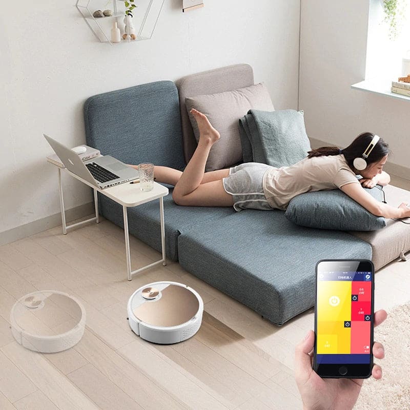 Aspirateur Robot Laveur Connecté 4 En 1 | Lilikdo