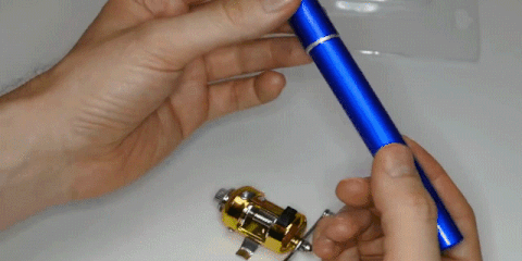 Mini Stylo Canne Ă PĂȘche TĂ©lescopique de Poche | Lilikdo