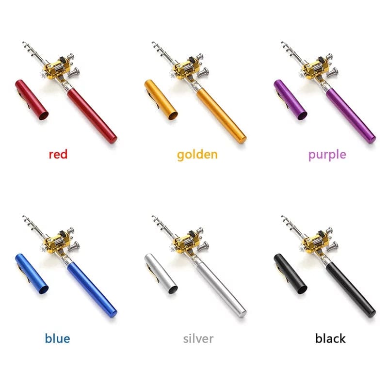 Mini Stylo Canne Ă PĂȘche TĂ©lescopique de Poche | Lilikdo