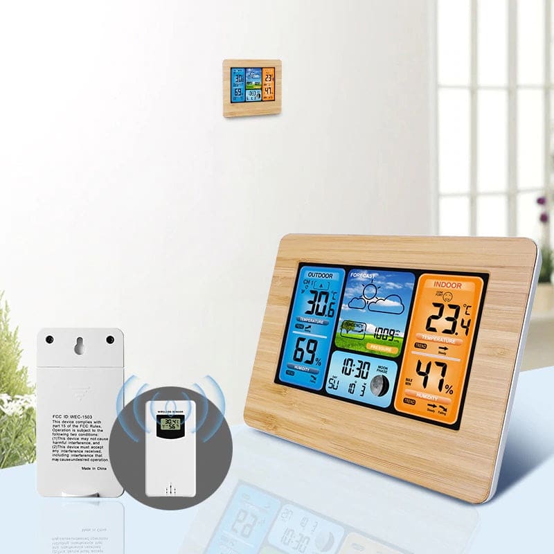 Station Météo sans Fil Intérieur / Extérieur avec écran Lcd