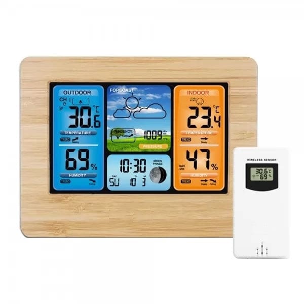 Station Météo sans Fil Intérieur / Extérieur avec écran Lcd
