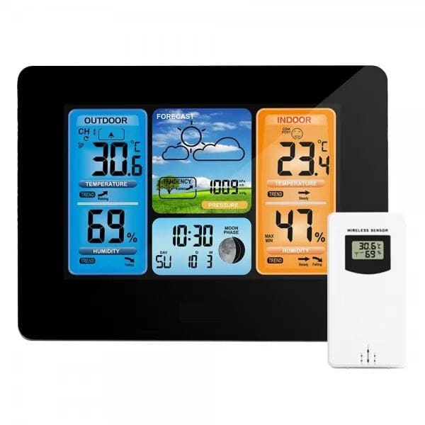 Station Météo sans Fil Intérieur / Extérieur avec écran Lcd